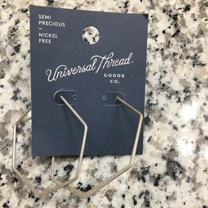 Universal Thread silver hoops